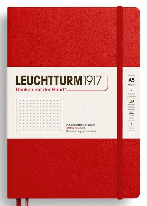 Zápisník Cherry Hardcover Medium (A5) tečkovaný