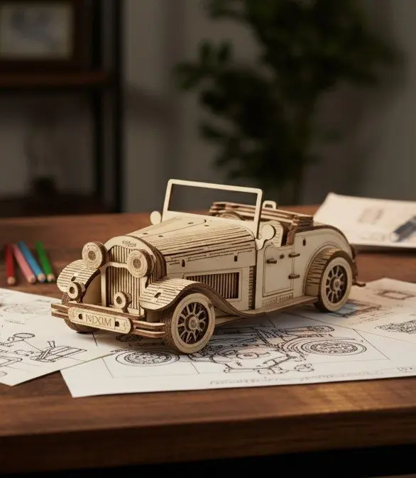 NiXiM Dřevěné 3D puzzle Veterán