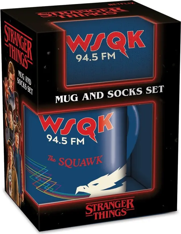 Stranger Things dárkový set (hrnek a ponožky) - WSQK - Pyramid