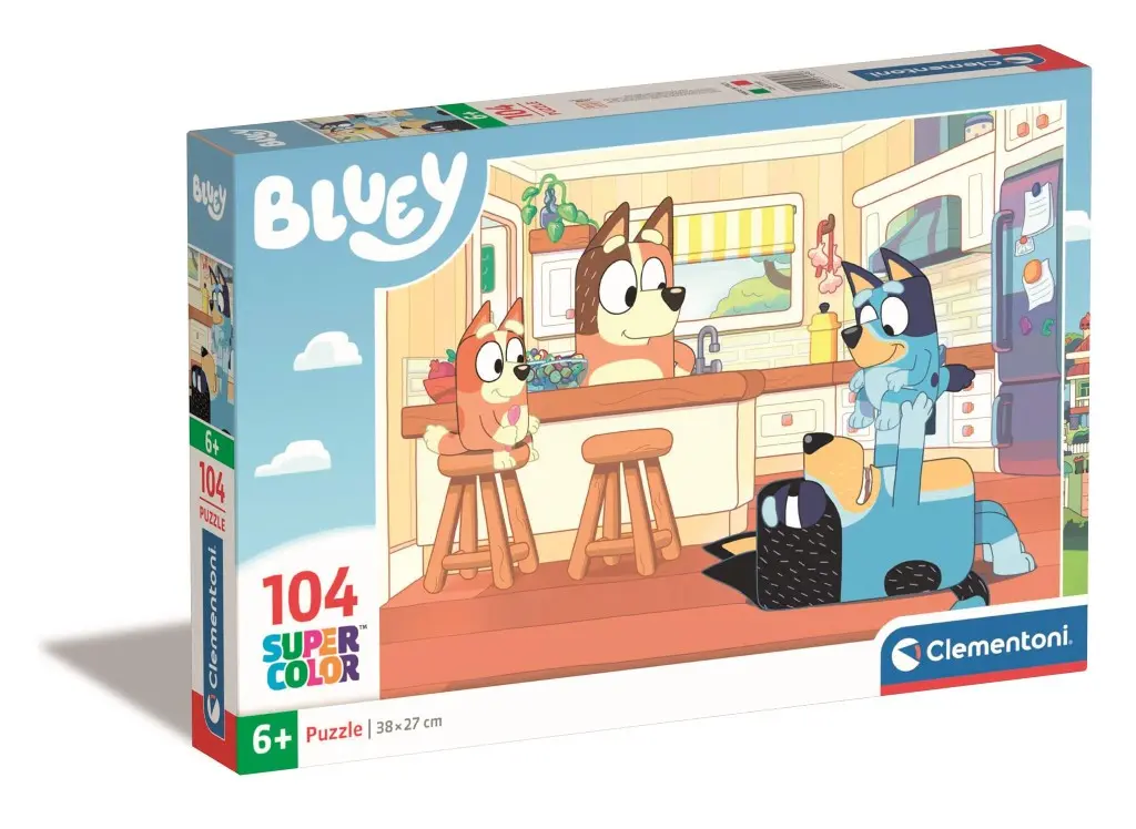 Clementoni - Puzzle Supercolor 104 Bluey
