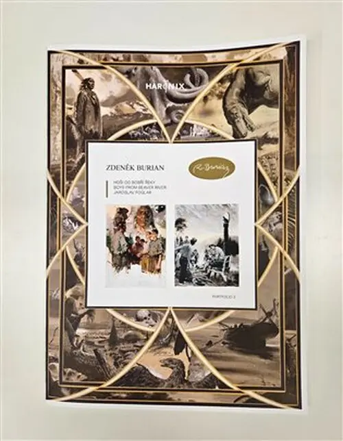 Zdeněk Burian Portfolio 3 : Hoši od Bobří řeky (formát A3) -  Zdeněk Burian