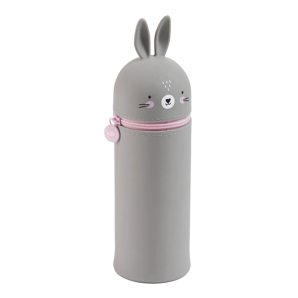 Miquelrius B2F - penál se zipem Little Pets, králík, šedý