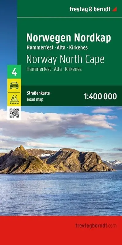 Norsko - Severní mys 1:400 000 / automapa