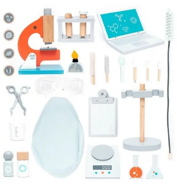 Hrací sada tématická - Laboratorní dřevěná (UMU)