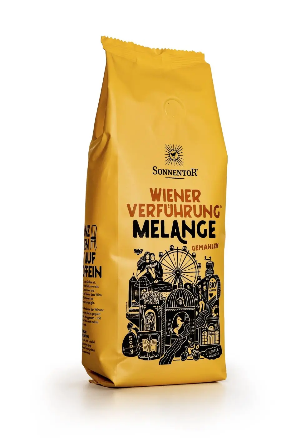 Sonnentor Vídeňské pokušení® Melange, pražená káva mletá, BIO, 500 g