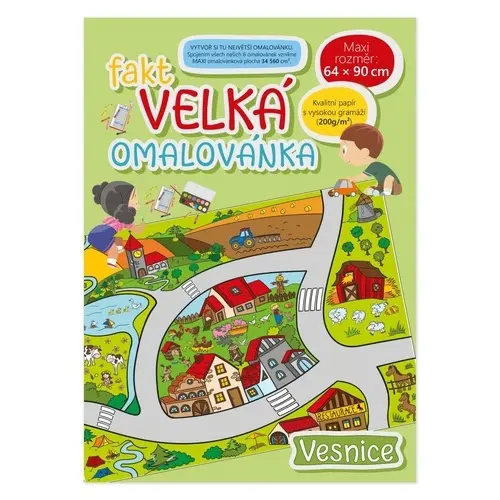 Fakt velká omalovánka Vesnice