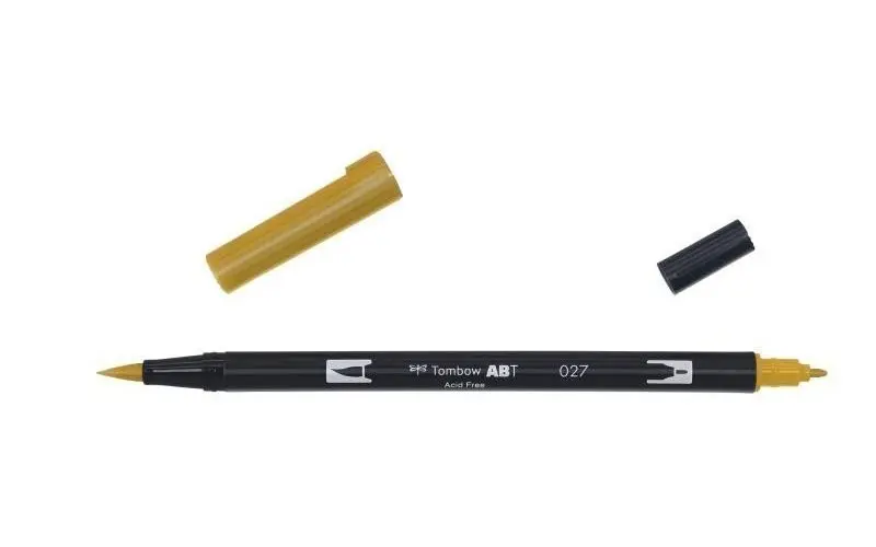Tombow Oboustranný štětcový fix ABT - dark ochre