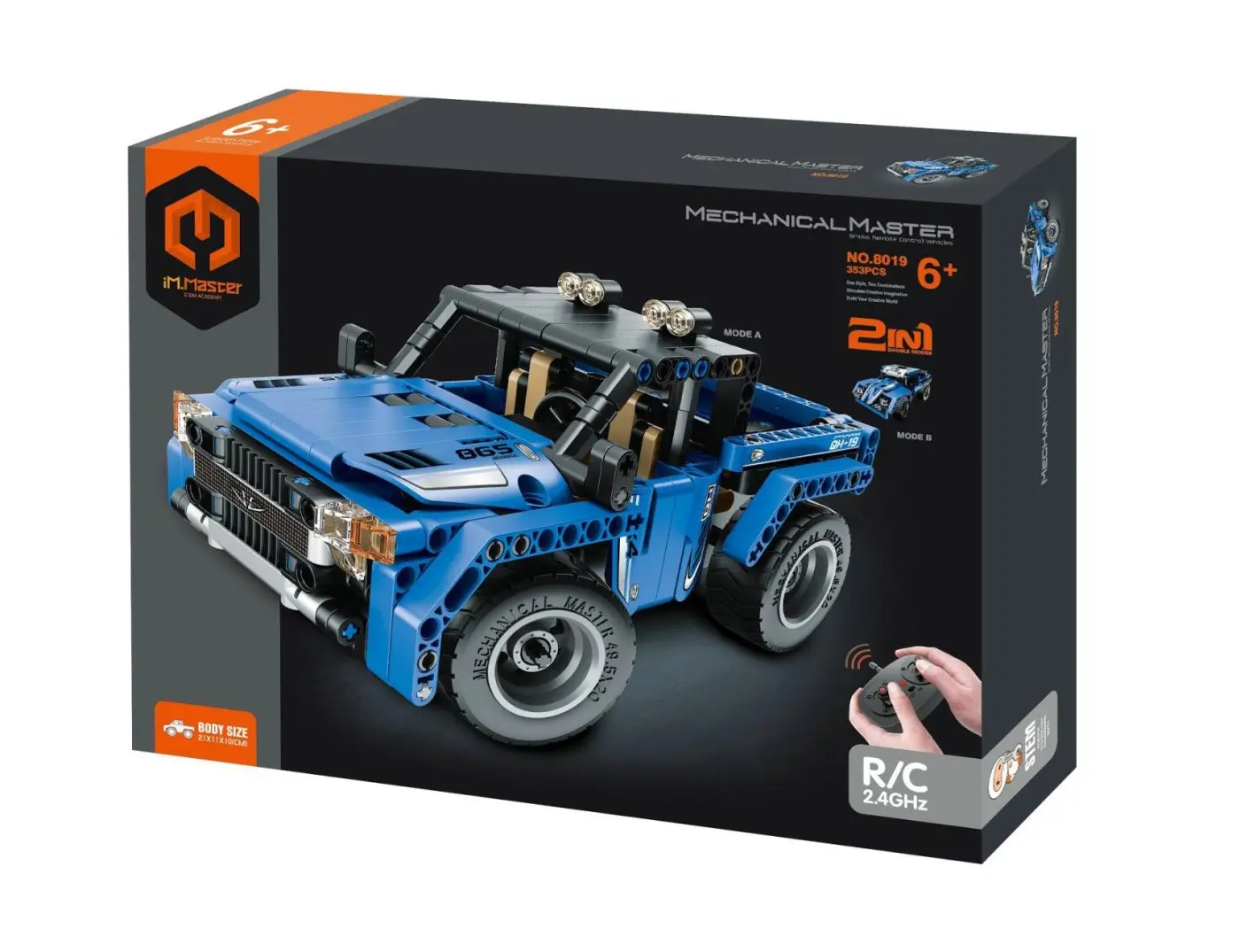 Stavebnice terénní auto 353 dílků