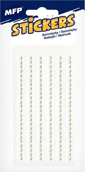 samolepky perličky 3mm 1102PE