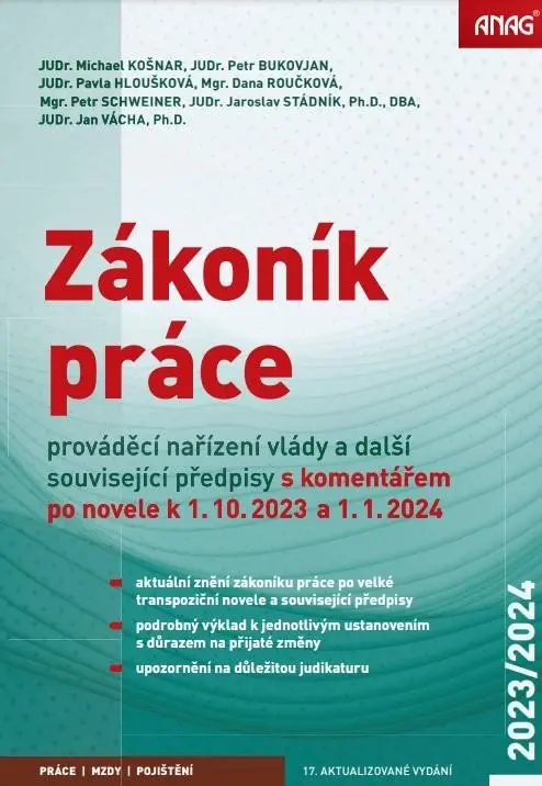 Zákoník práce, prováděcí nařízení vlády a další související předpisy s komentářem po novele k 1.10.2