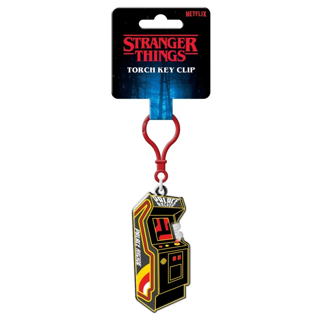 Stranger Things Klíčenka se světlem Arcade - Pyramid