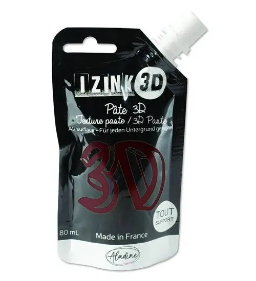 Reliéfní pasta 3D IZINK - ambre, hnědá, 80 ml