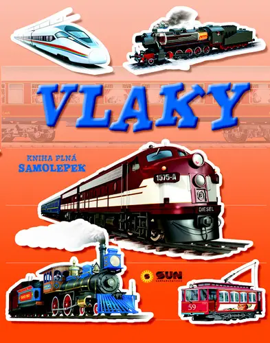 Vlaky - Kniha plná samolepek
