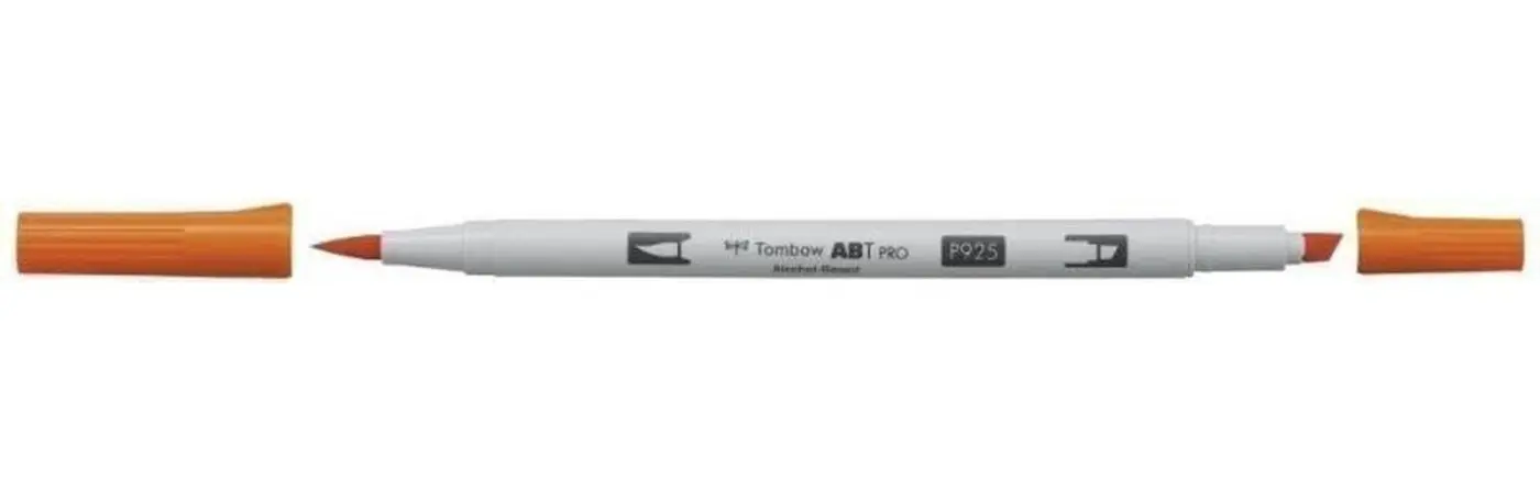 Tombow Oboustranný štětcový lihový fix ABT PRO - scarlet