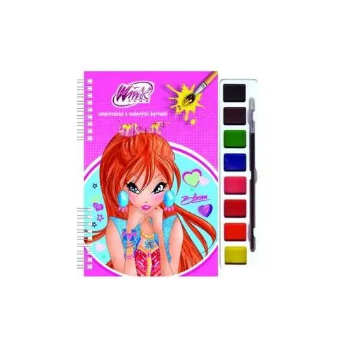 Winx Club Bloom - Omalovánky s vodovými barvami (růžová)