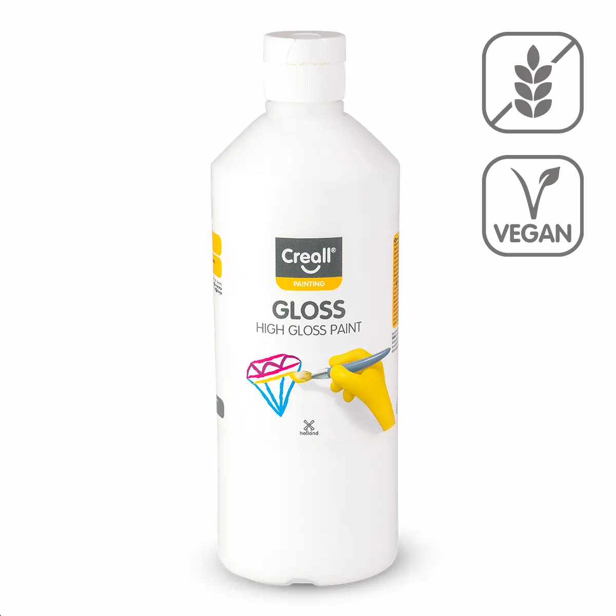 Barva s vysokým leskem Gloss, 500 ml, bílá