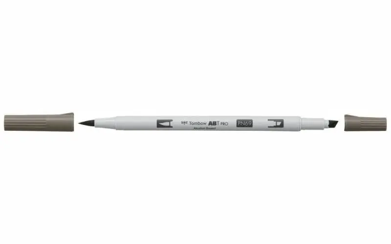 Tombow Oboustranný štětcový lihový fix ABT PRO - warm gray 4