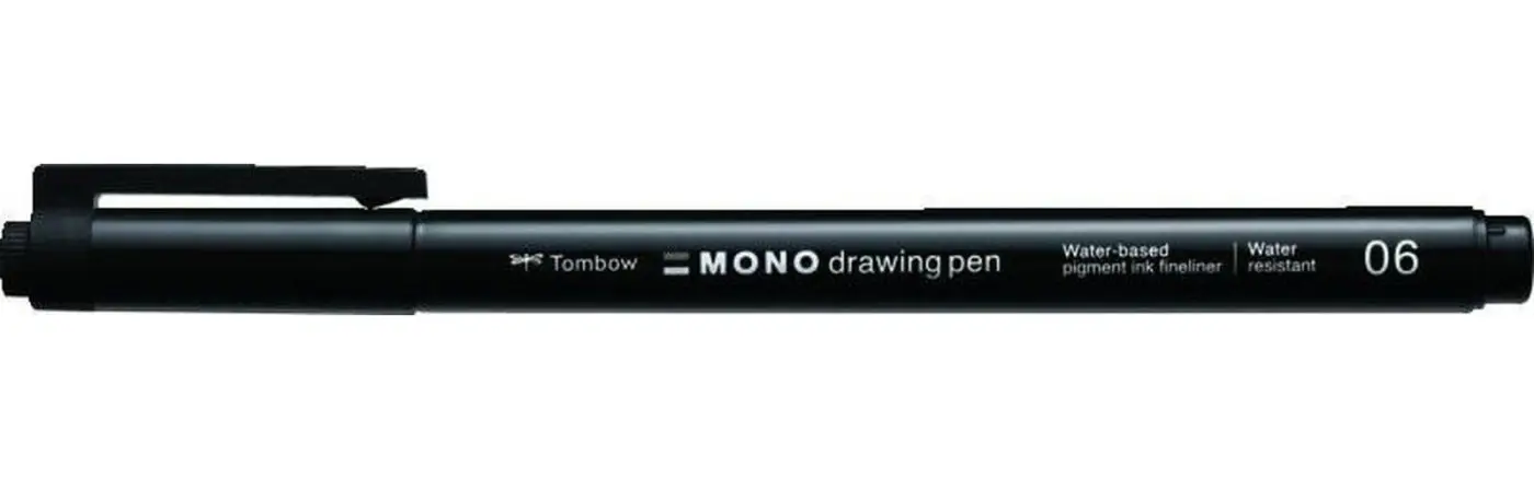Tombow Fineliner MONO drawing pen - hrot 06 černá
