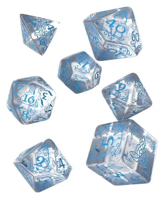 Sada RPG kostek - The Lord of the Rings - Rivendel - Modrá