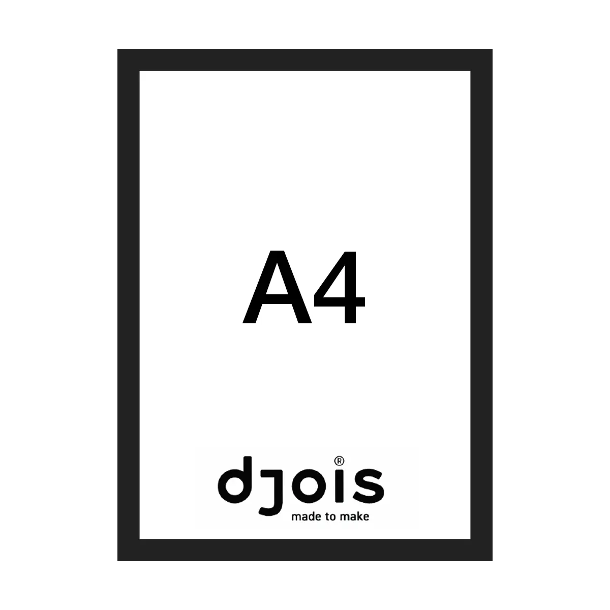 djois Magneto LEAN, A4, černý, 10 ks