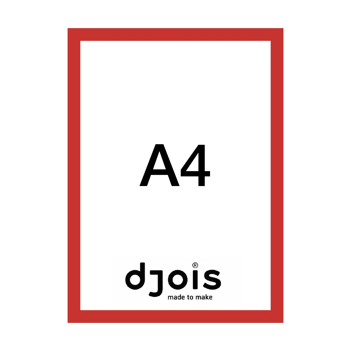 djois Magneto LEAN, A4, červený, 10 ks