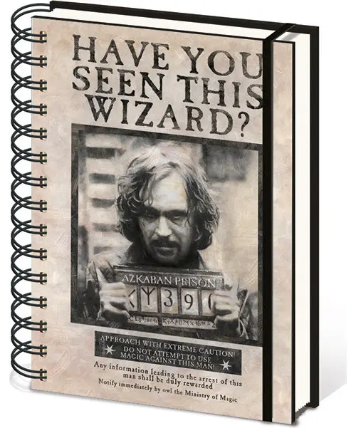 Harry Potter: Zápisník - Sirius Black / A5 kroužkový, linkovaný - Pyramid