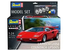 Revell ModelSet - Plastikový model auta Lamborghini Countach LP500S