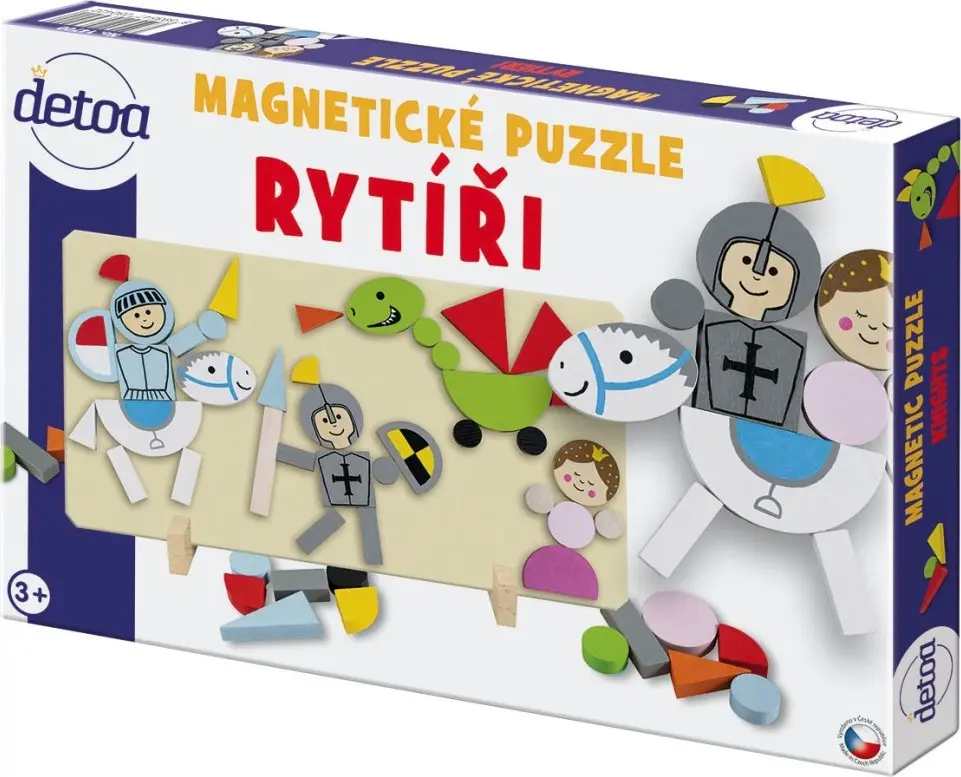 Puzzle magnetické - Rytíři (Detoa)