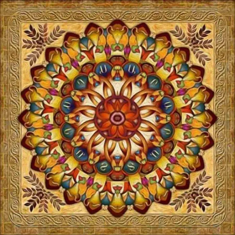 Diamantový obrázek 7D - Mandala 30 x 30 cm