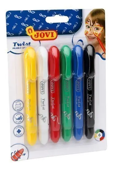 Sada barev na obličej JOVI Twist / 6 dílná