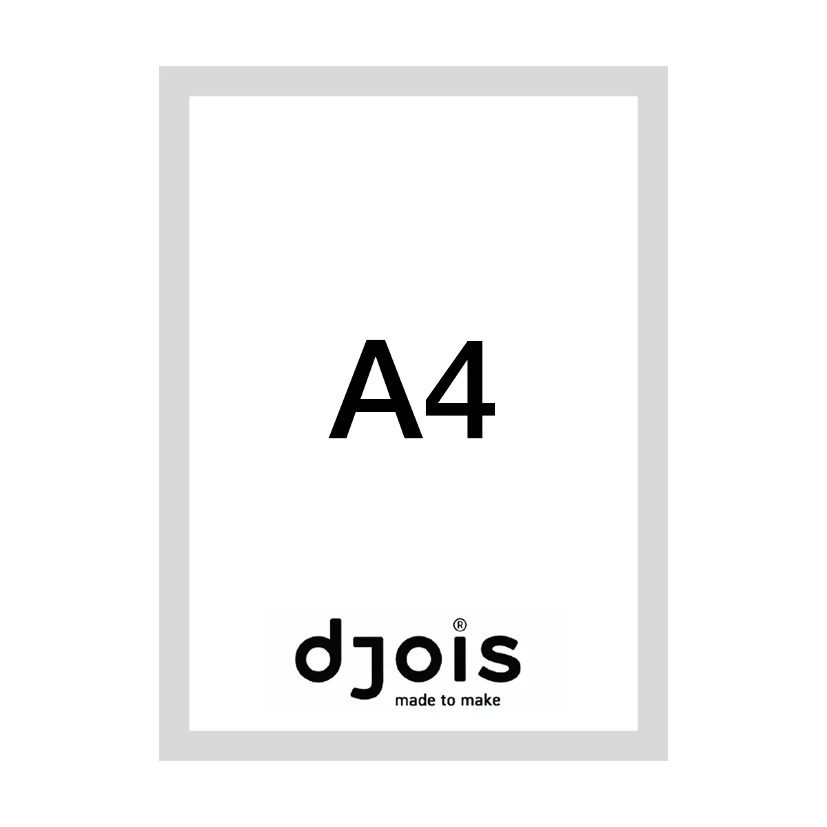 djois Magneto LEAN, A4, šedý, 10 ks