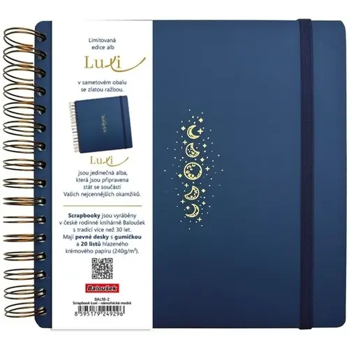 Scrapbook Luxi lamino námořnická modrá