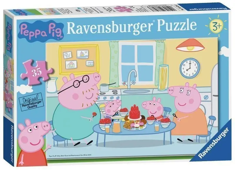Prasátko Peppa snídá - puzzle z kategorie 15 – 60 dielikov