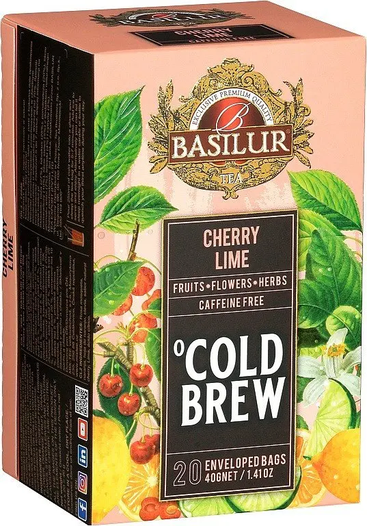 BASILUR Cold Brew Cherry Lime ovocný čaj 20 sáčků