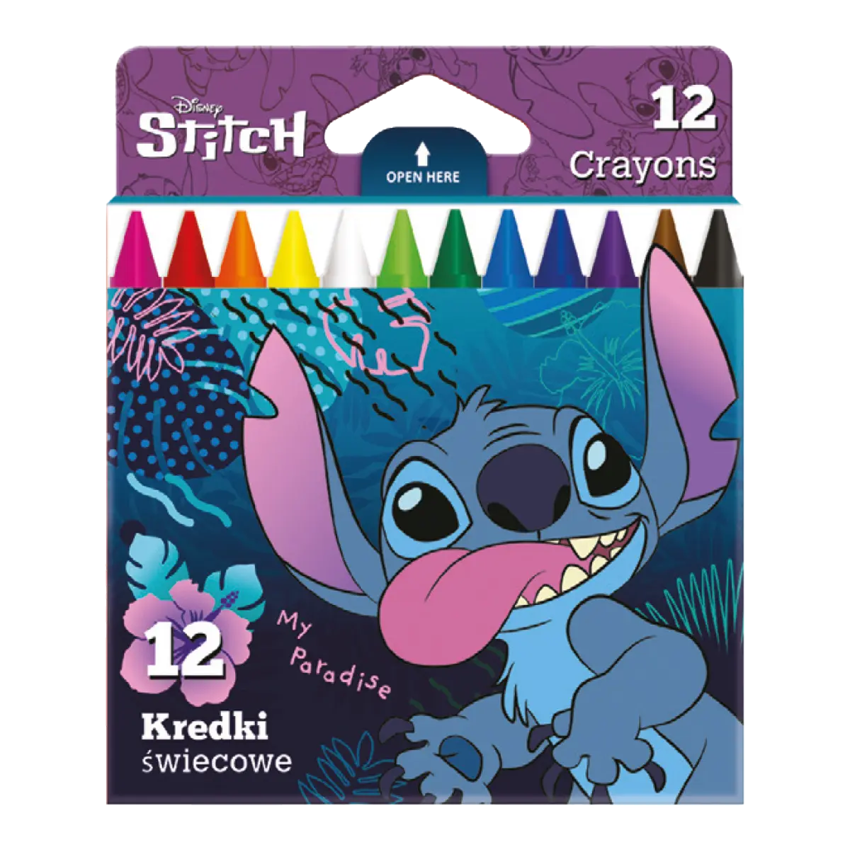 Kulaté voskovky Disney Stitch, 12 kusů