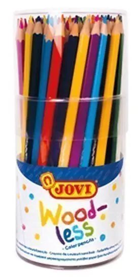 Trojhranné bezdřevé pastelky JOVI 84 ks