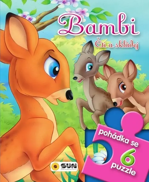 Bambi čti a skládej - Pohádkové čtení s puzzle - kolektiv autorů