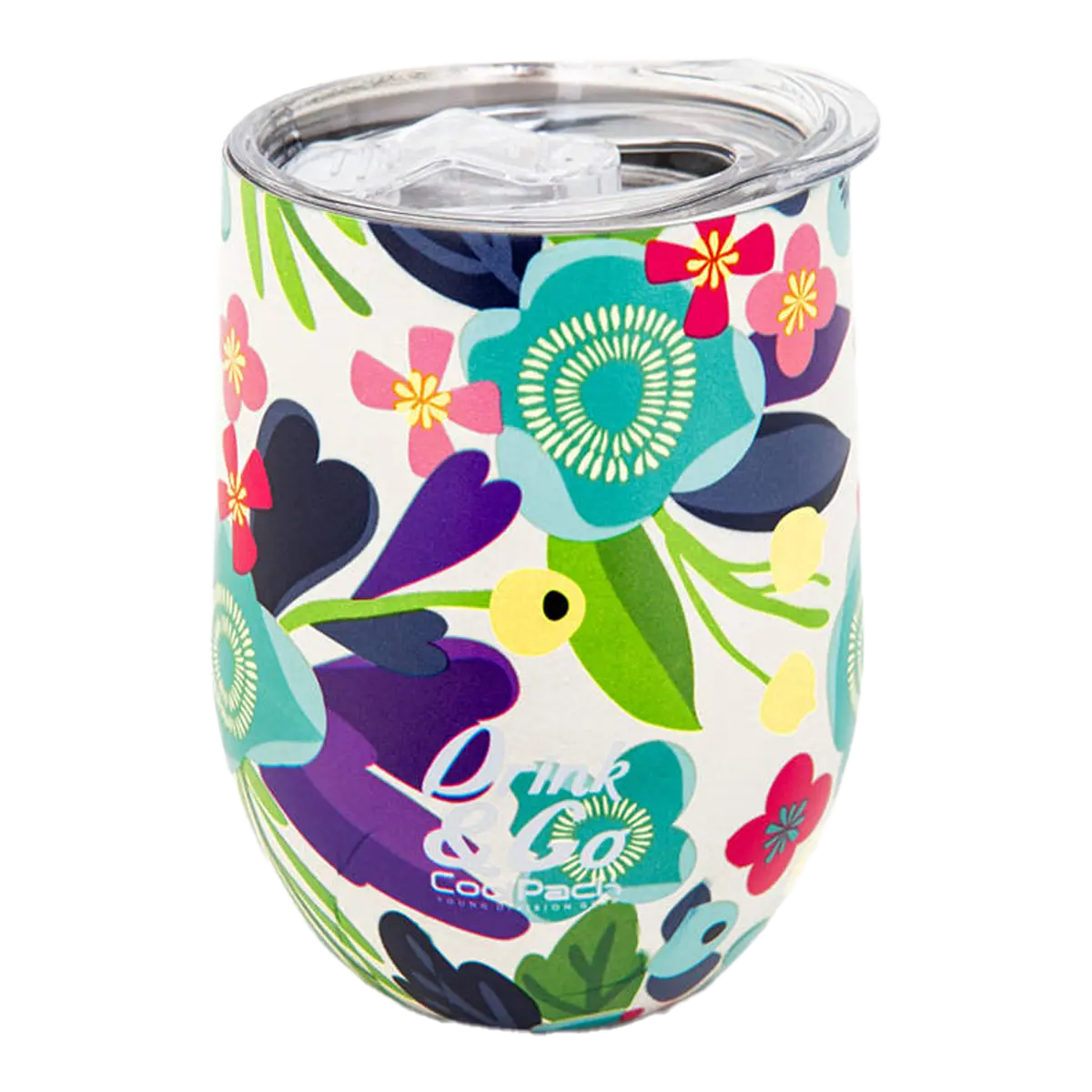 Termohrnek CoolPack 350 ml nerez - Flower me