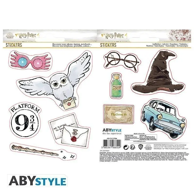 Abysse Corp Ilustrované nálepky - Harry Potter