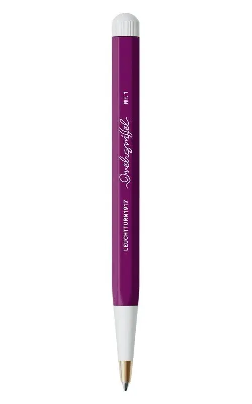Drehgriffel Nr. 1 - Ballpoint pen with royal blue Indigo, Burgundy