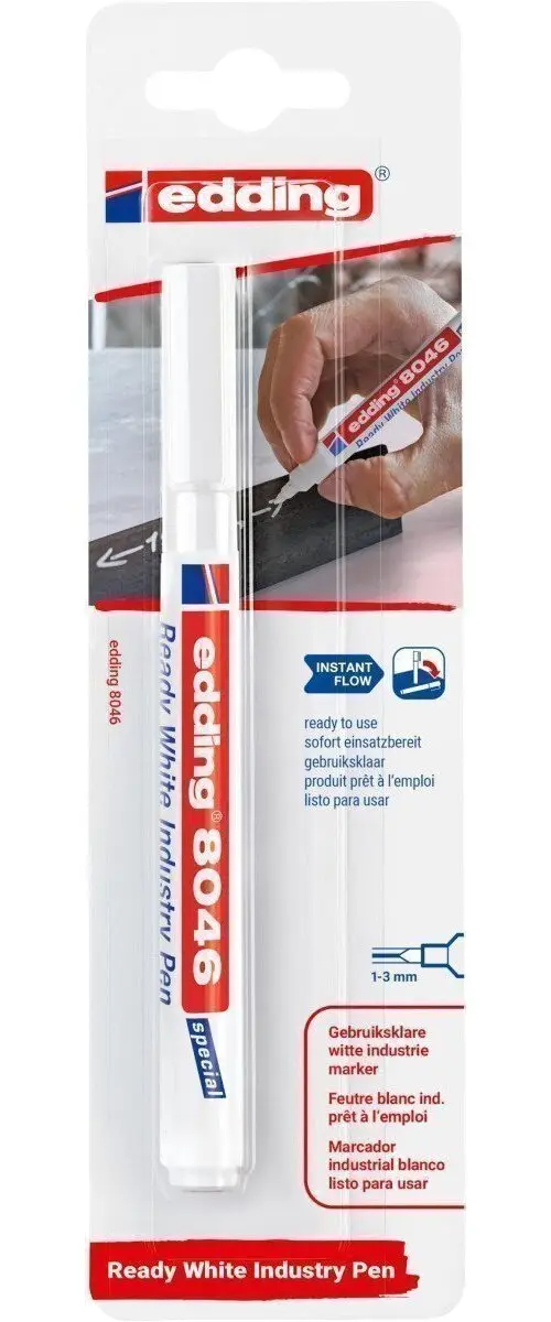 Edding Permanentní popisovač 8046 Ready white, blistr