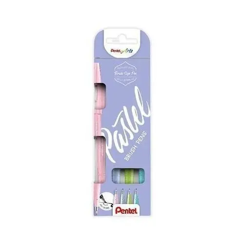 Popisovač Pentel Arts Touch Brush Sign Pen - pastel 4 ks, sada