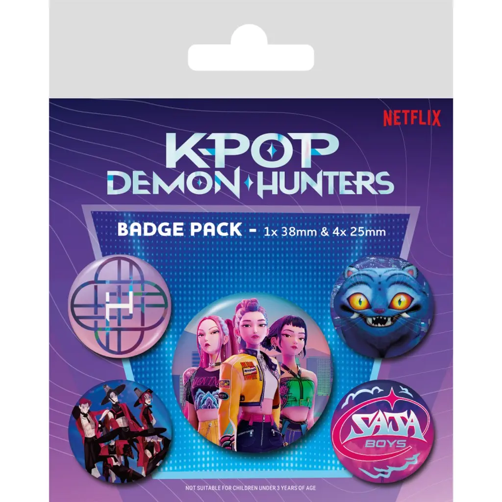 KPop Demon Hunters Set odznáčků (5 kusů) - Pyramid