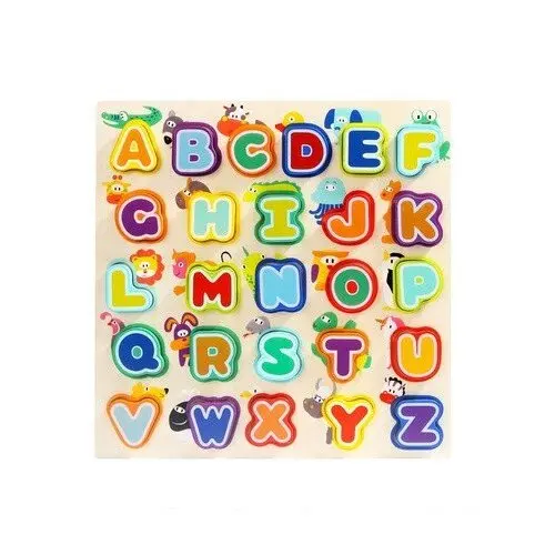 Puzzle Písmena a zvířata, dřevěné