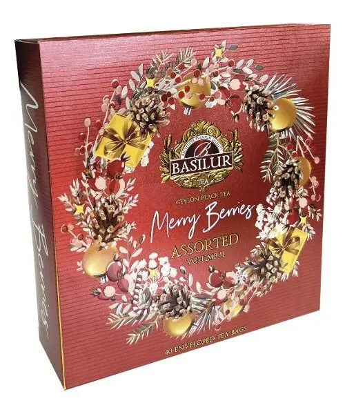 BASILUR Merry berry assorted vol. II variace bylinných čajů 40 sáčků
