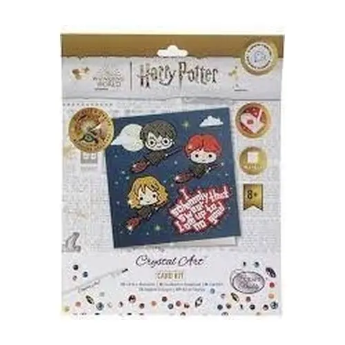 Crystal Art pohlednice - Harry Potter Flying High, 18x18cm - Craft Buddy