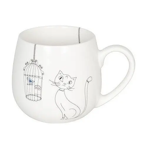Cats and Birds - Hrnek kočky a ptáčci buclák