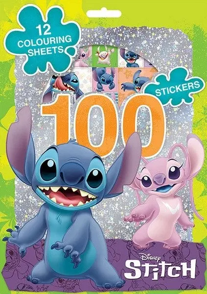 Jiri Models 100 samolepek s omalovánkovými listy Lilo & Stitch