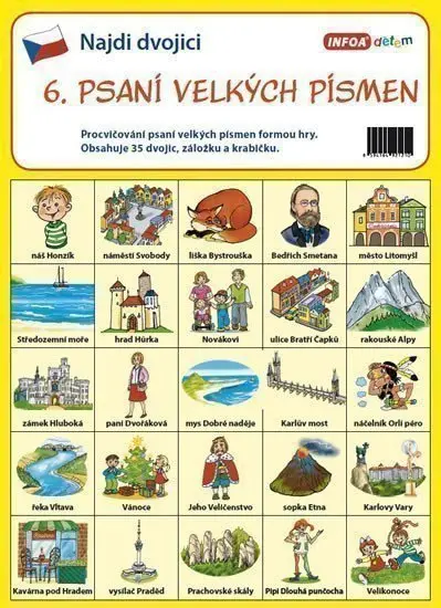 Najdi dvojici - 6. Psaní velkých písmen