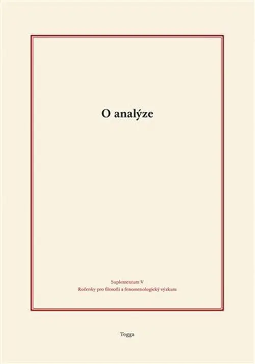 O analýze - Tomáš Holeček
